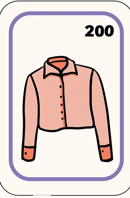 Pink cropped jacket, 200