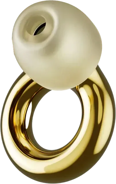 A pair of Loop Experience 2 earplugs in gold