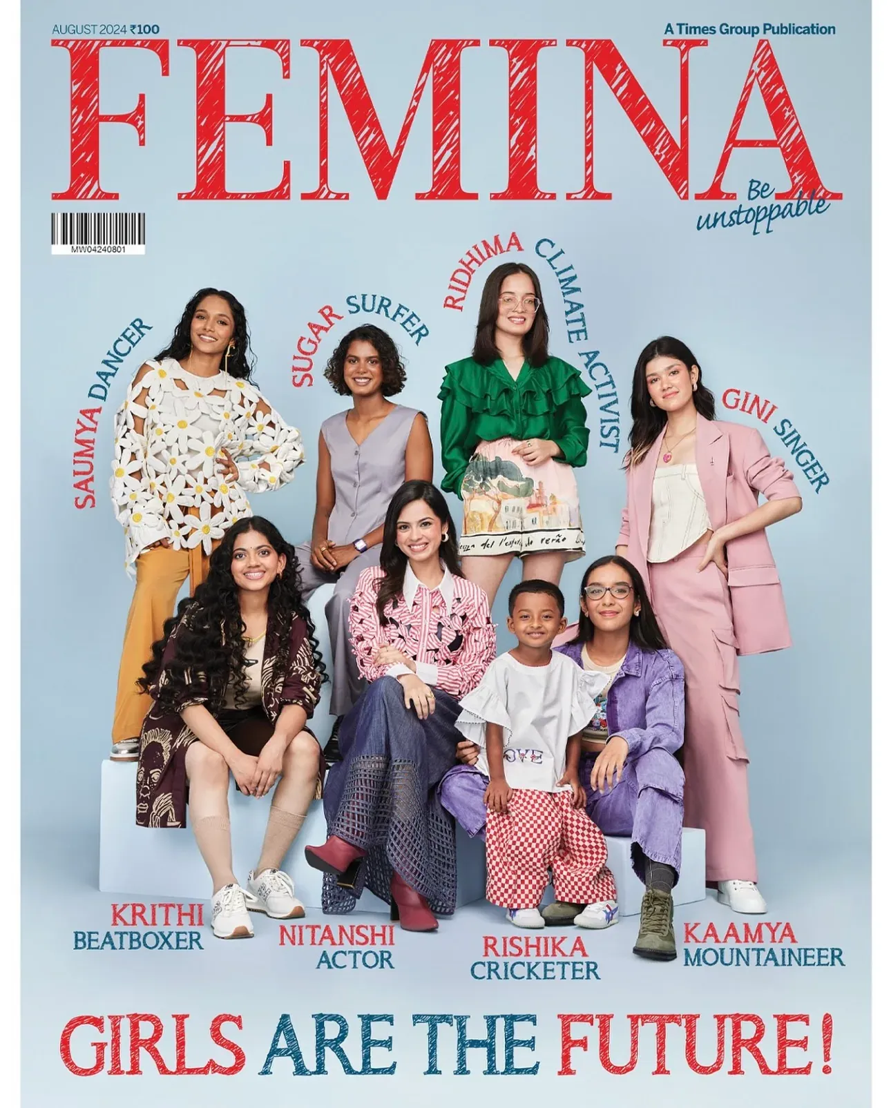 Femina magazine cover — Girls Are The Future